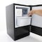 Maxx Ice Countertop or Built-In Ice Maker, 15 in.W, 15 lbs, Crescent Ice Cubes, Black with Stainless Steel Door MIMC15C - alternate 4